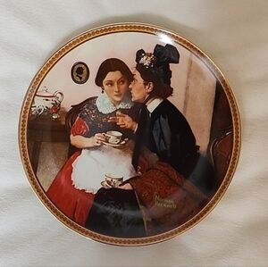Knowles Norman Rockwells Rediscovered Women Plate Gold RARE Limited Edition